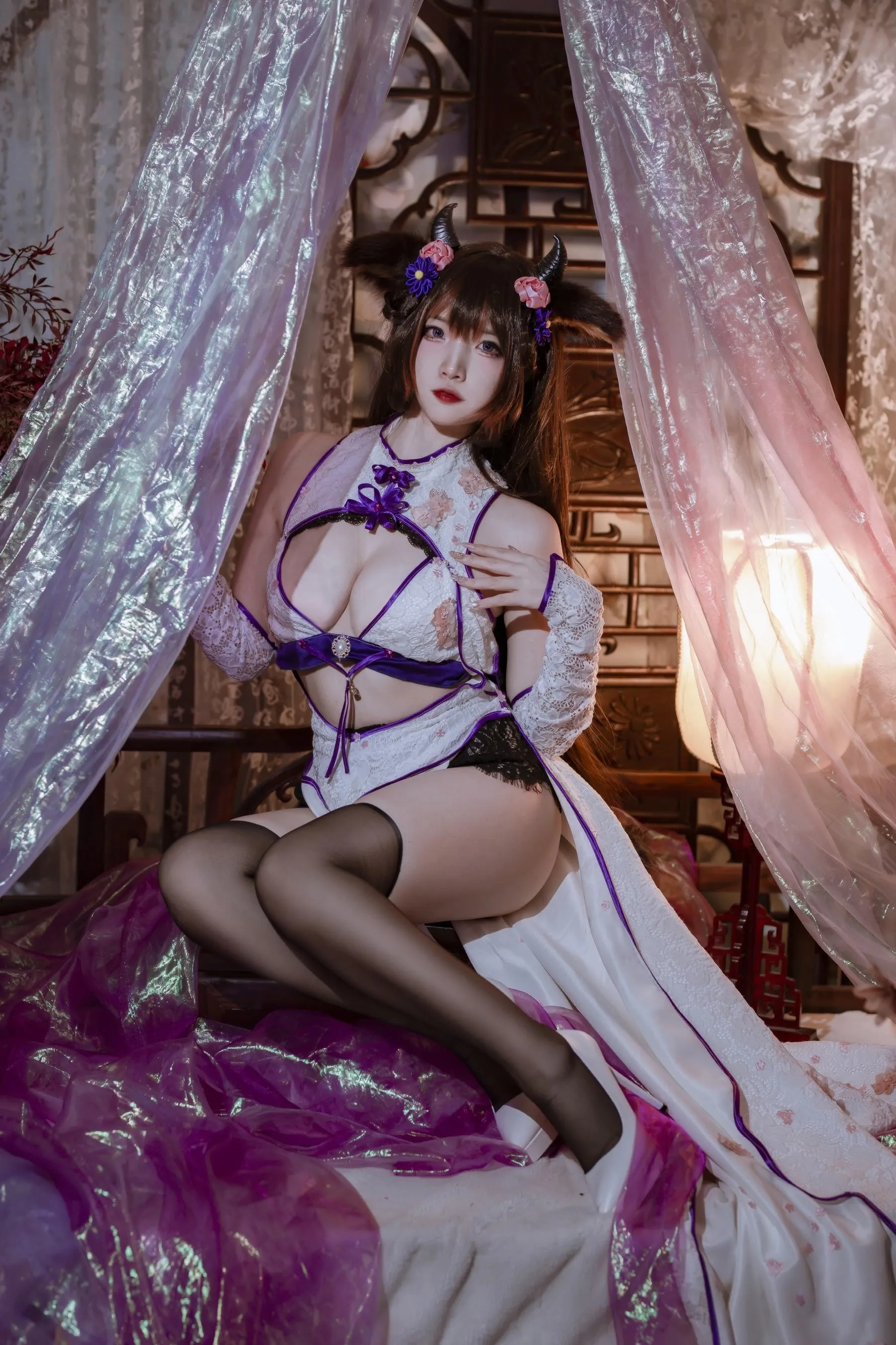 二佐Nisa – NO.149 碧蓝樫野旗袍 [25P]插图7